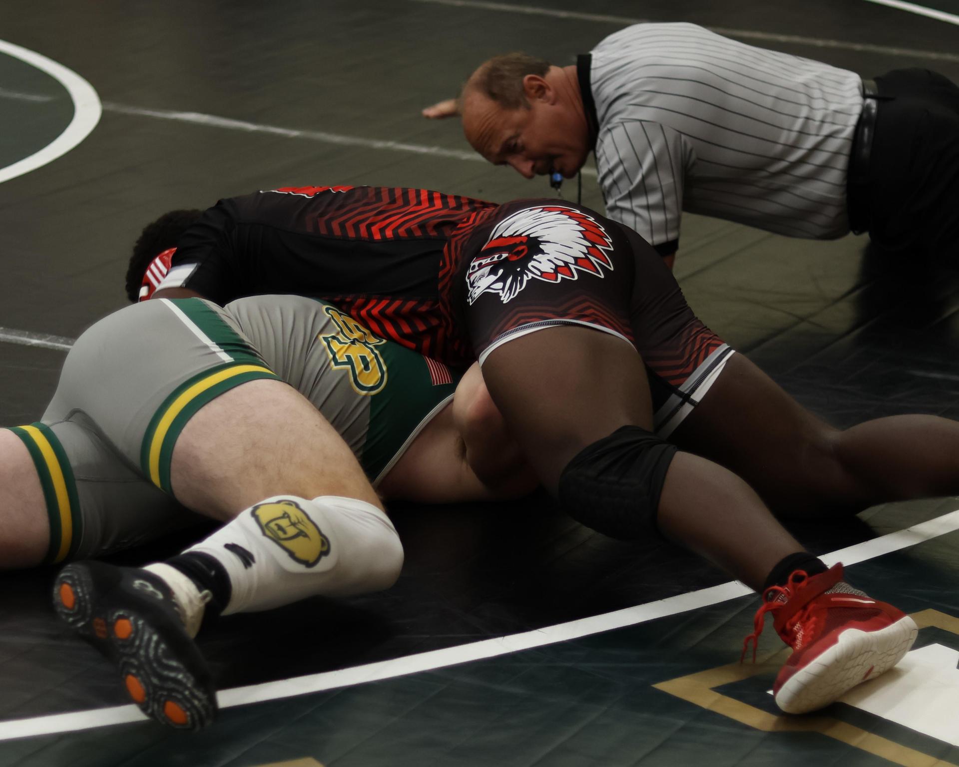boys wrestling at liberty duals