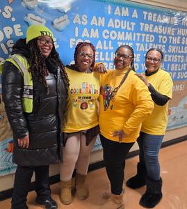 Wearing yellow to shine bright and respect our future