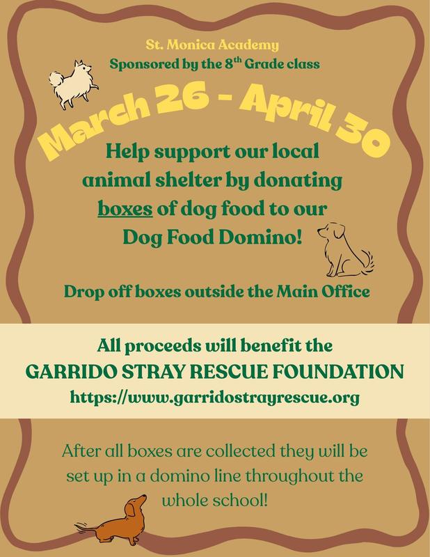 Dog Food Donation flyer