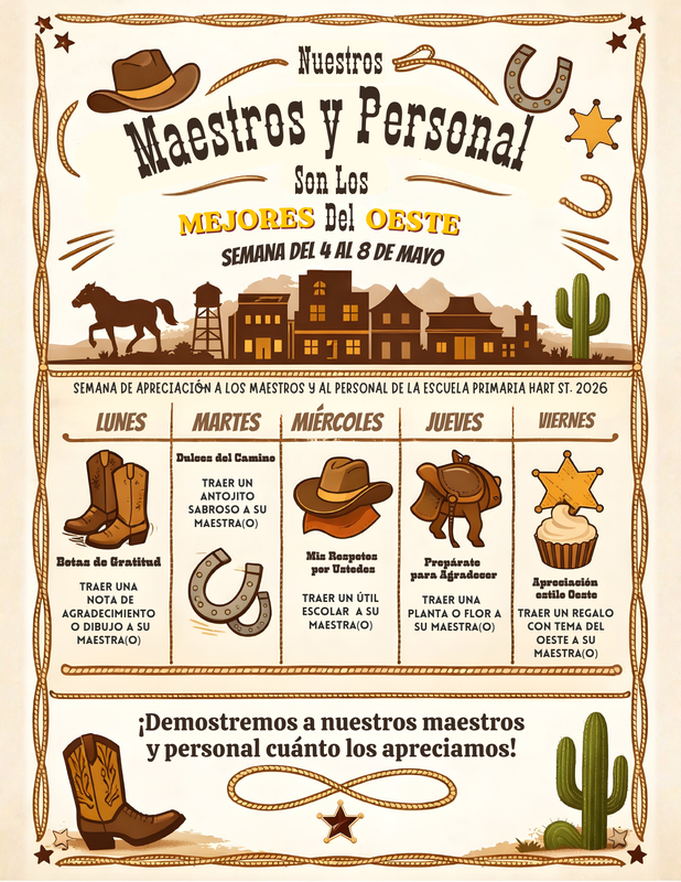 Semana de agradecimiento a los maestros