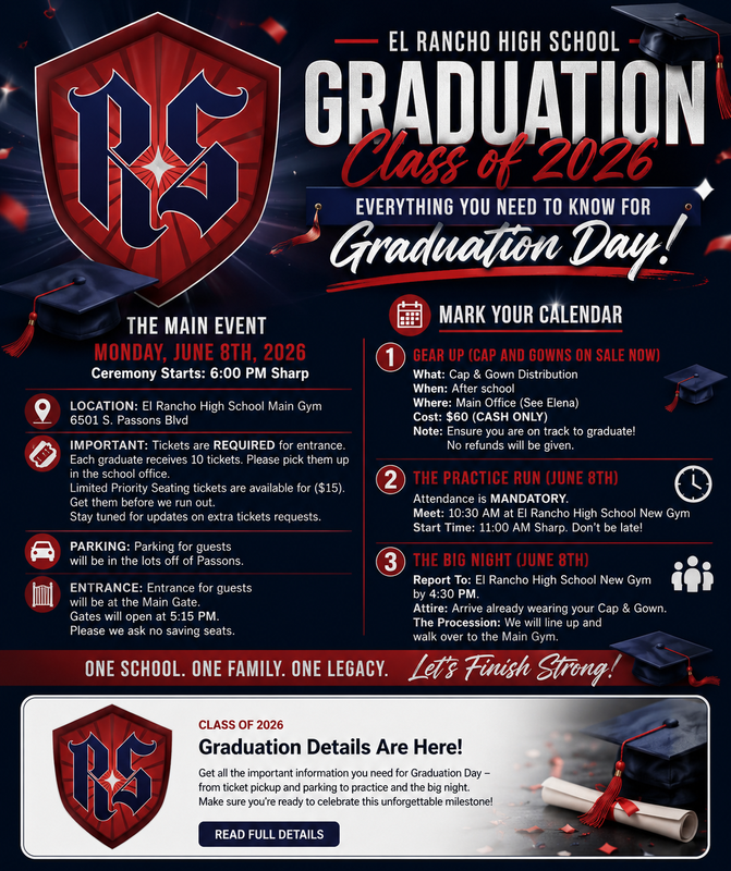 Flyer for graduation