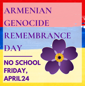 no school - armenian remembrance day