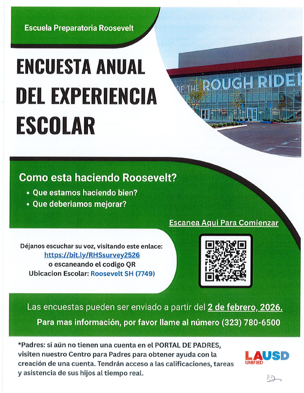 Encuesta Annual Del Experiencia Escolar Volante