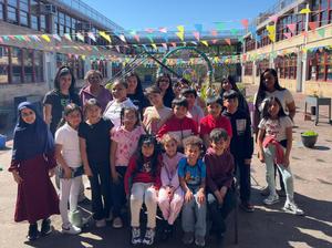 All of their students with staff