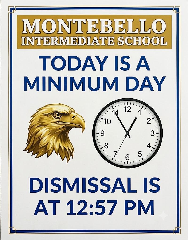 Minimum Day Reminder-dismissal at 12:57 pm