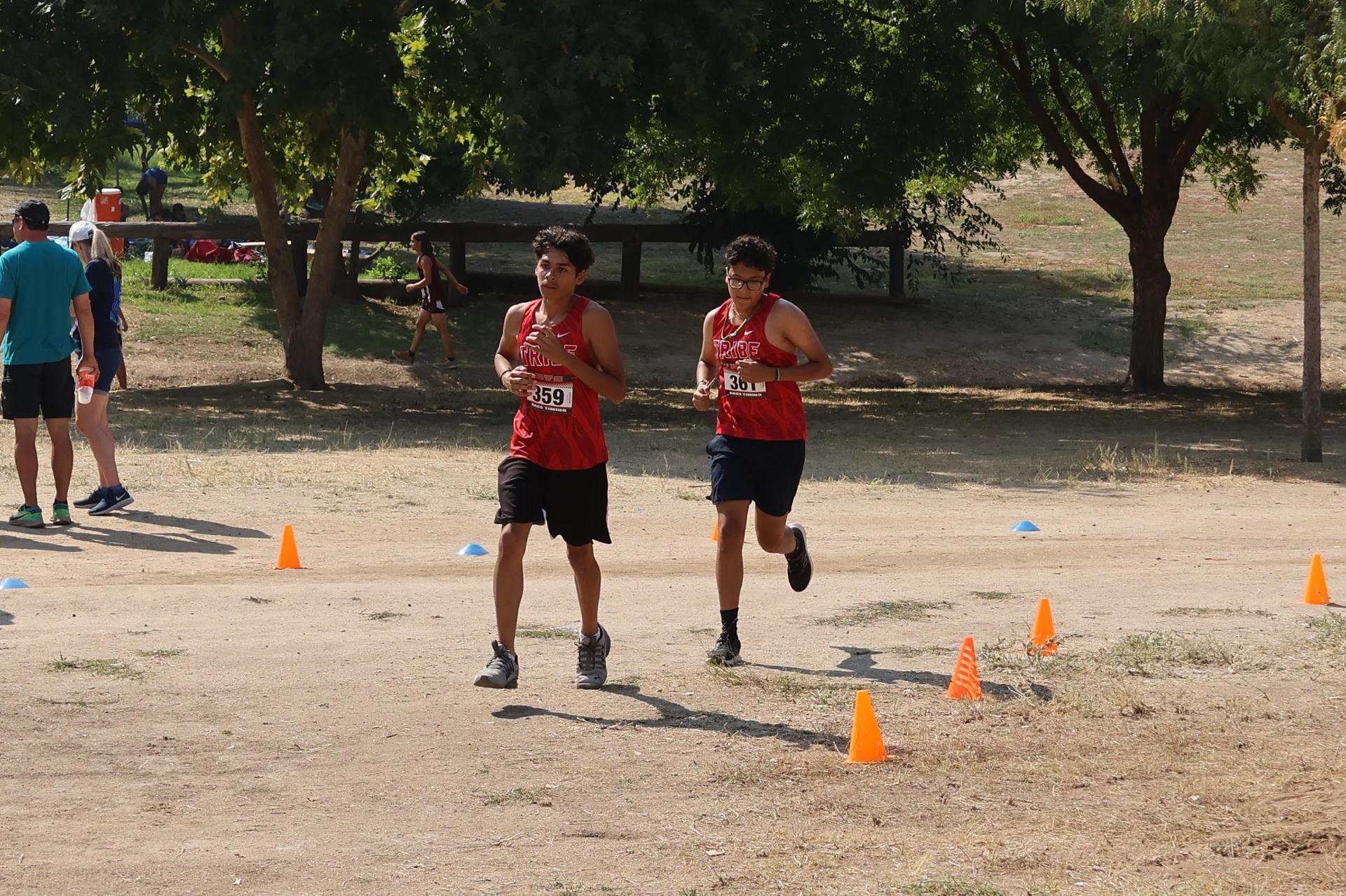 cross country runners in action at woodward park
