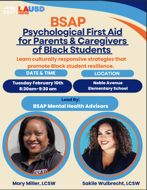 Psychological First Aid for Parents & Caregivers of Black Students