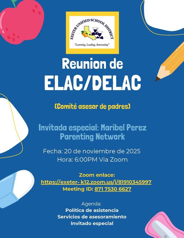 ELAC /DELAC Flyer Spanish 2