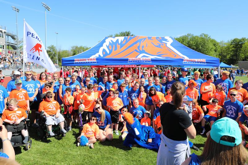 Penn Yan student-athletes, volunteers and staff gather for a group photo.