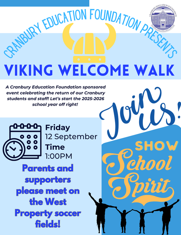 Welcome Walk 2025 information.
