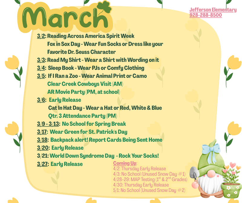 March calendar
