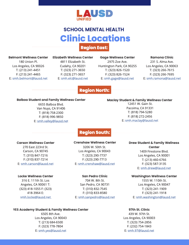 SMH Clinic Locations (Eng)