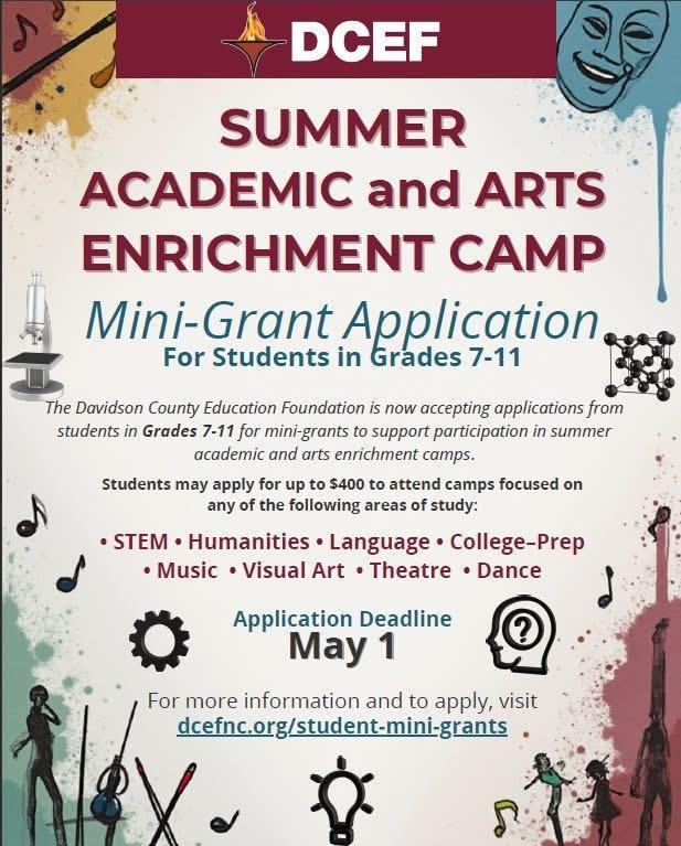 Hey NDMS Black Knights! Looking for something cool to do this summer? Check out this awesome opportunity to get your camp paid for!