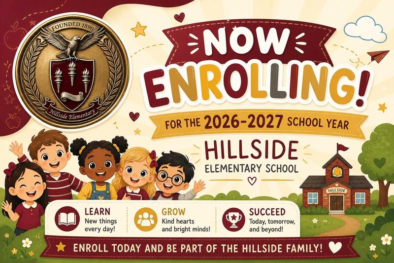 Hillside Enroll Now Banner