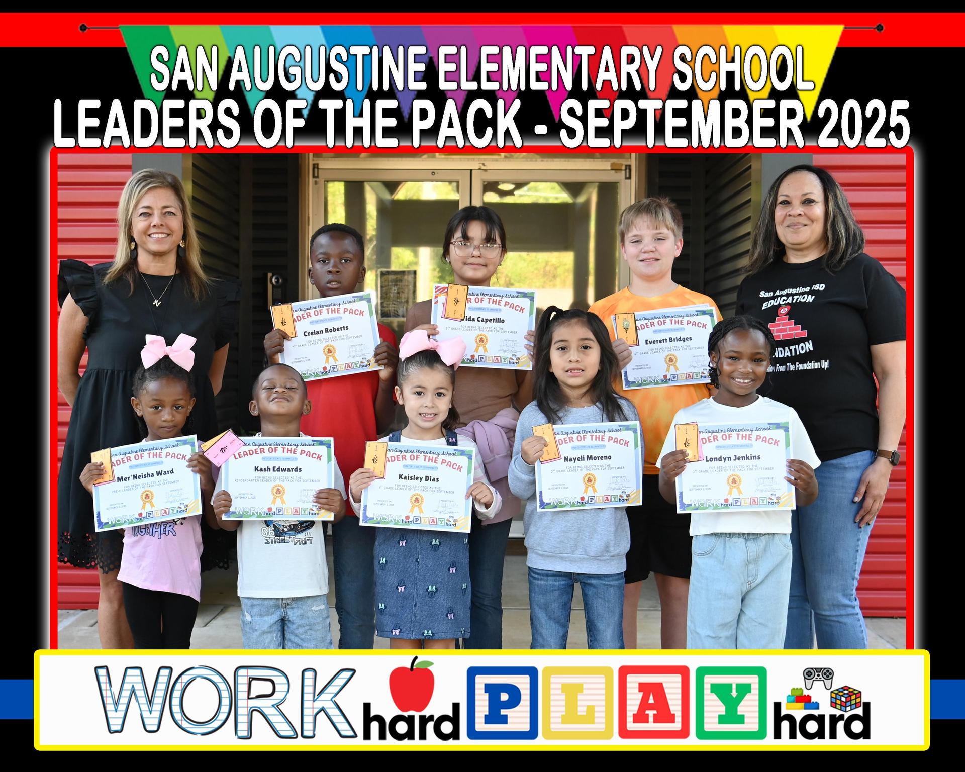 Elementary September Leaders of the Pack