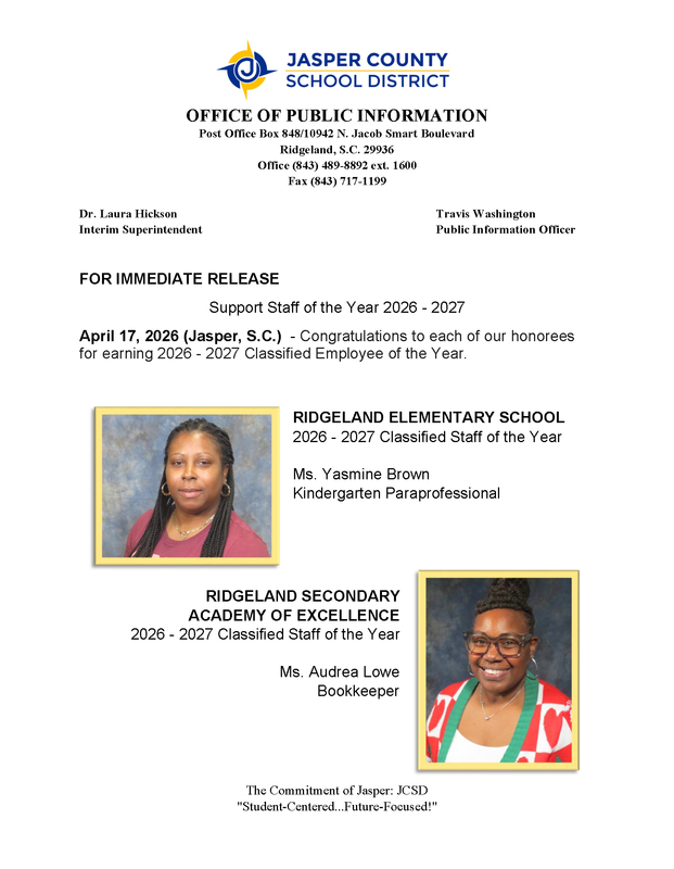 🌟 Celebrate our 2026-2027 Classified Employees of the Year! 🌟 Featured Photo