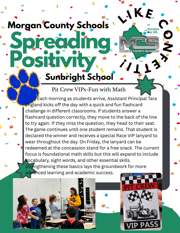 Sunbright School Positivity Spotlight
