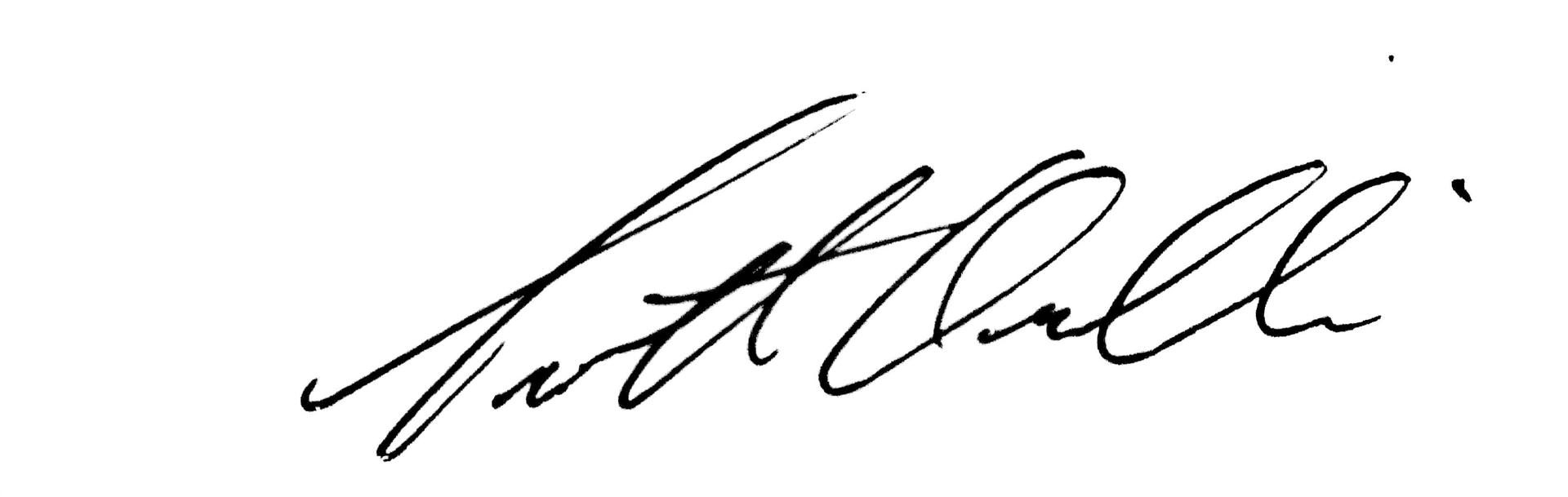 Signature of Scott Orelli