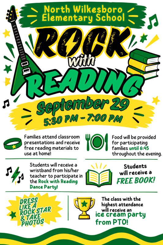Rock with reading flyer