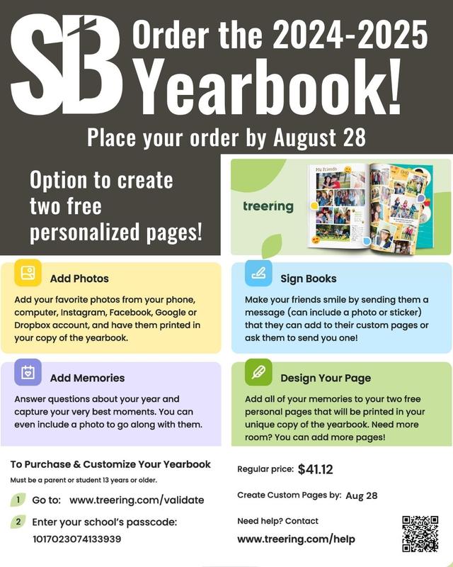 2024 - 25 Yearbooks - Order by Aug 28