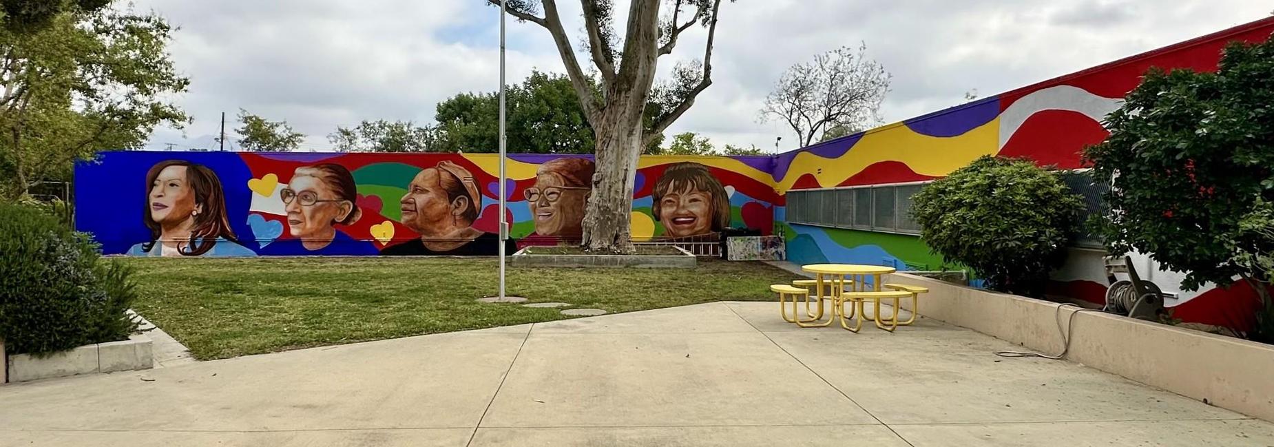 courtyard mural