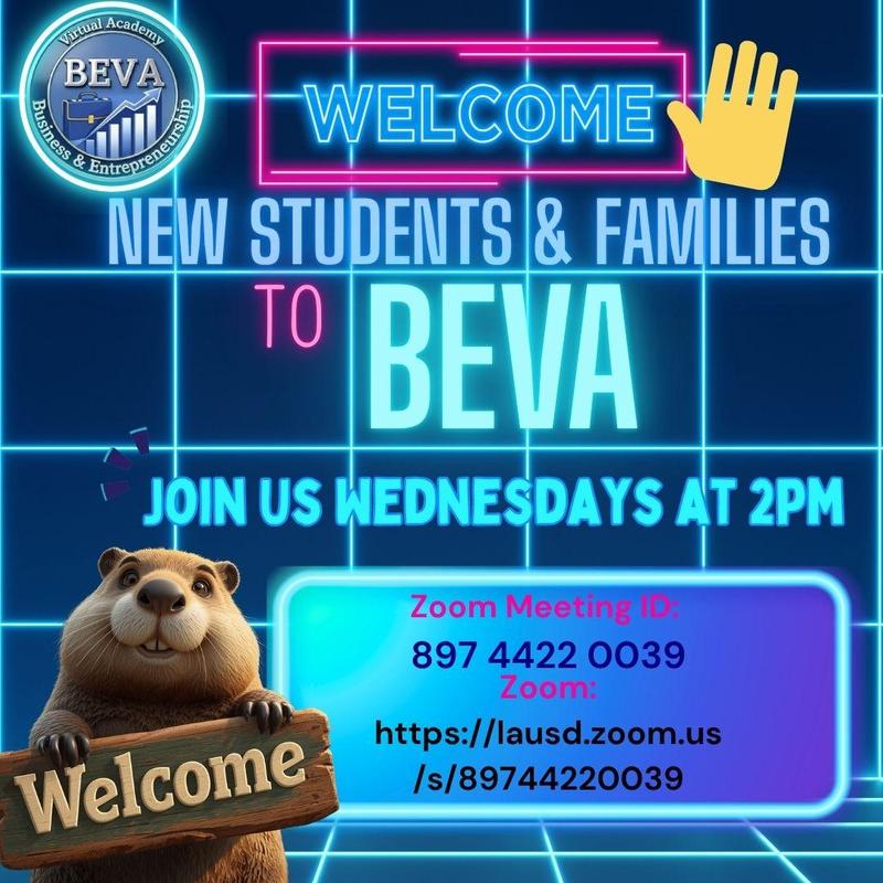 BEVA Orientation for New Students and Families Post