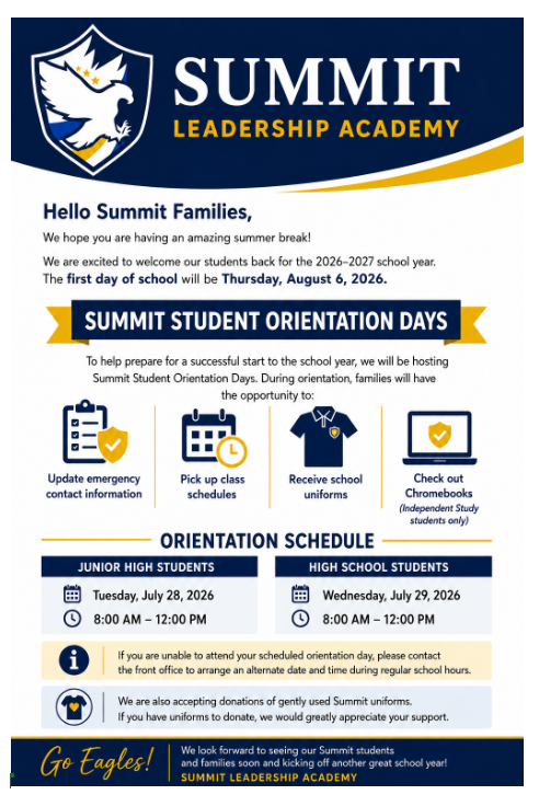 2026-27 Back to School Orientation Thumbnail Image