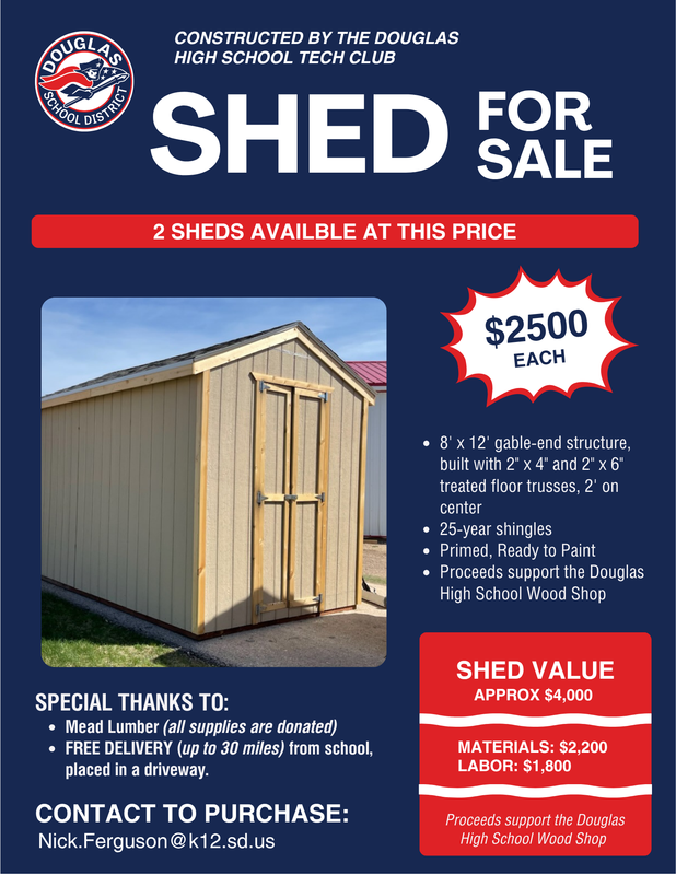 Douglas HS Tech Club Shed Sale! Featured Photo