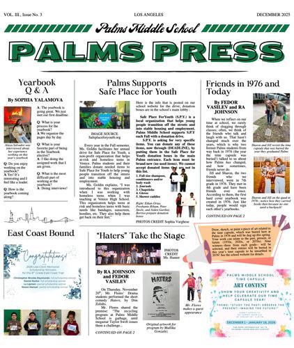 Palms Press Volume 3 Number 3