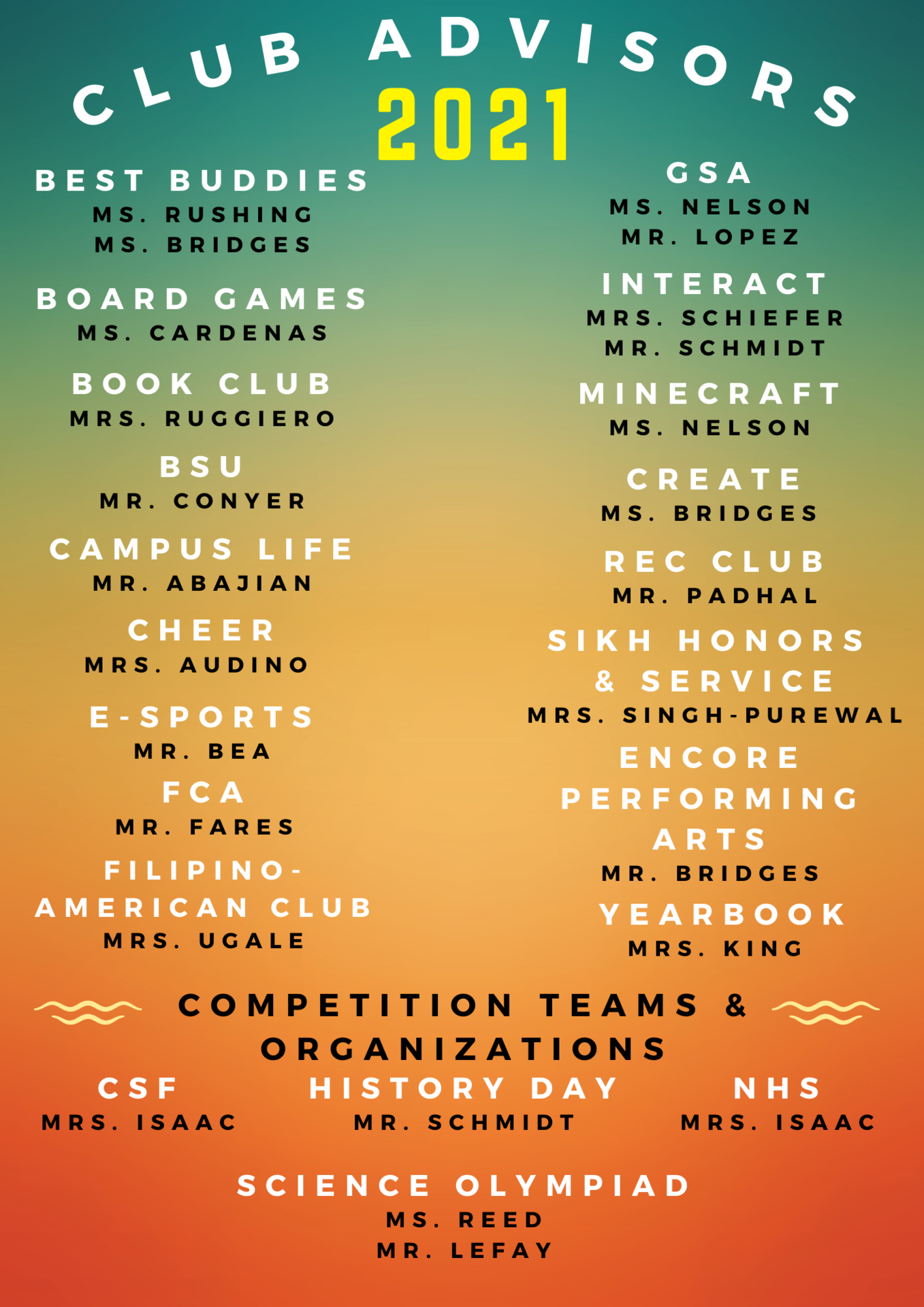 Club Offerings