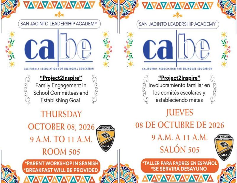 cabe parent workshop oct. 8
