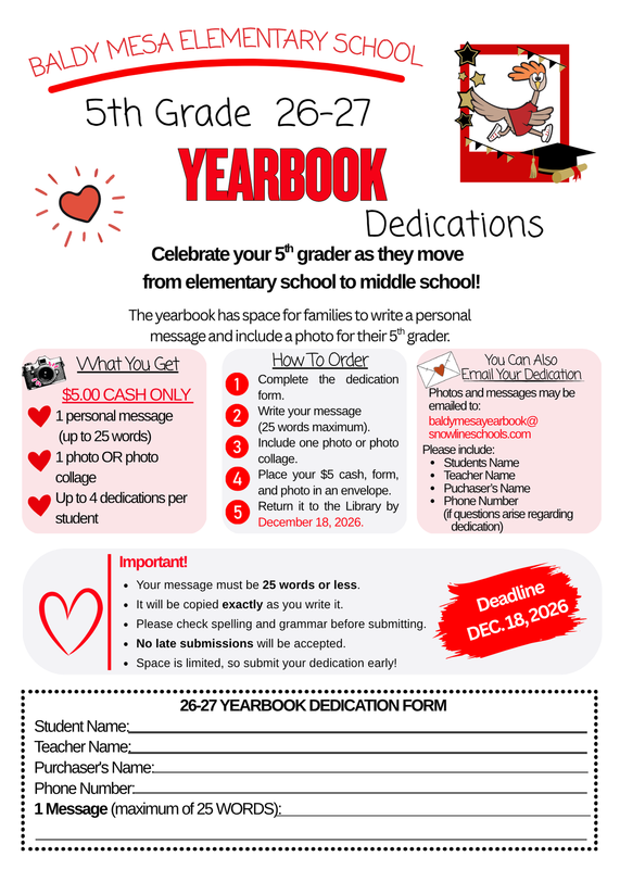 5th Grade Yearbook Dedications Featured Photo