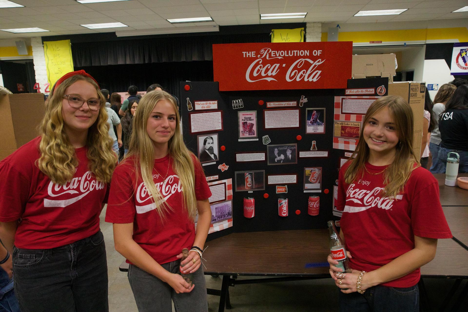 8th grade social science students in the Tuffree MPR on History Night. Centurion project.
