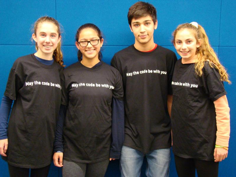 Four 8th graders at Edison Intermediate School recently competed in teams of two as finalists in the 2018 New Jersey Cyber Robotics Competition at the New Jersey Institute of Technology in Newark on Dec. 14.