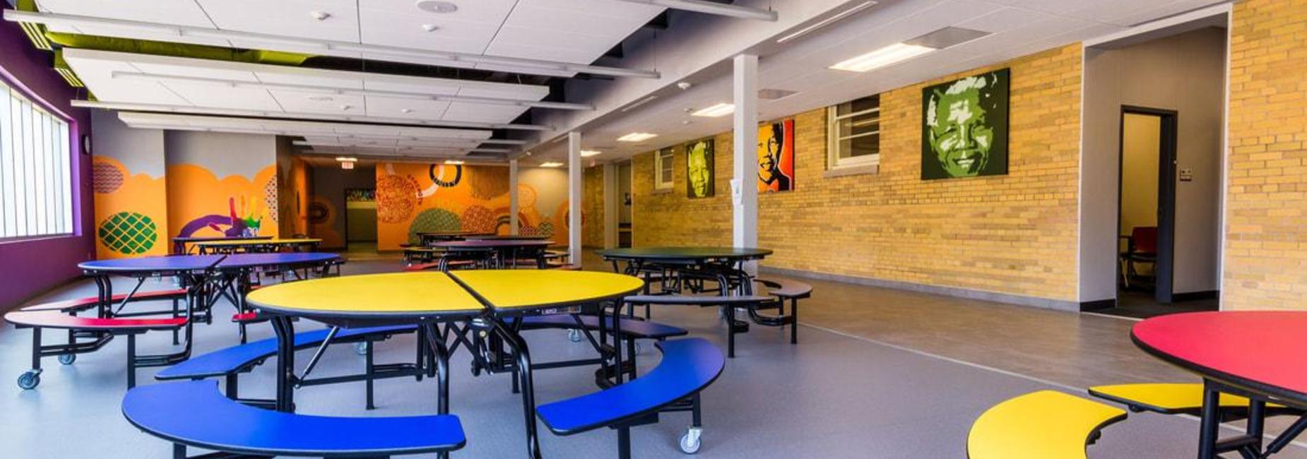 A picture of the NME cafeteria