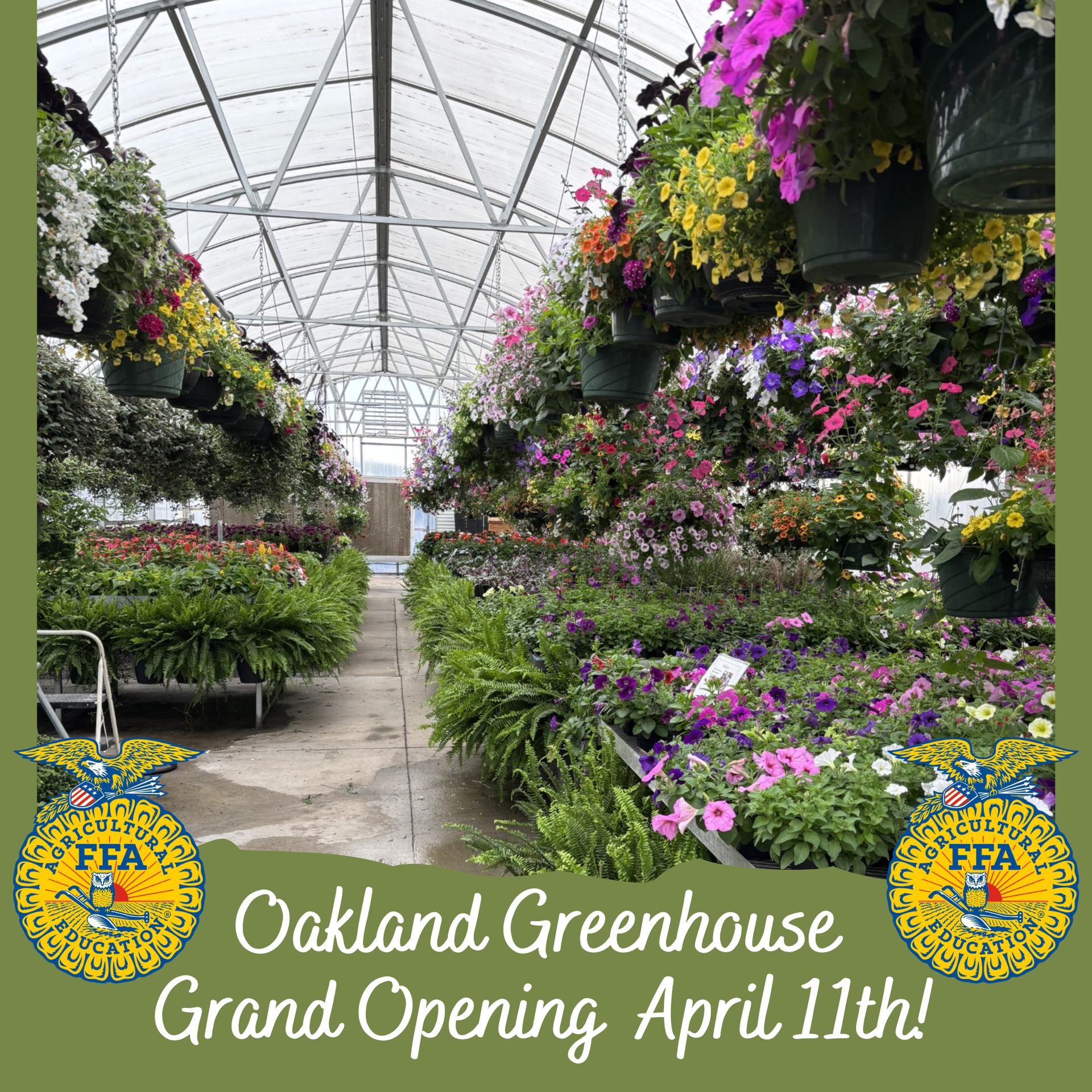 Greenhouse Grand Opening April 11th