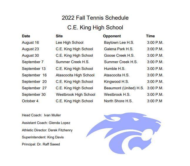 Tennis - Sheldon ISD Athletics Tennis - Sheldon ISD Athletics