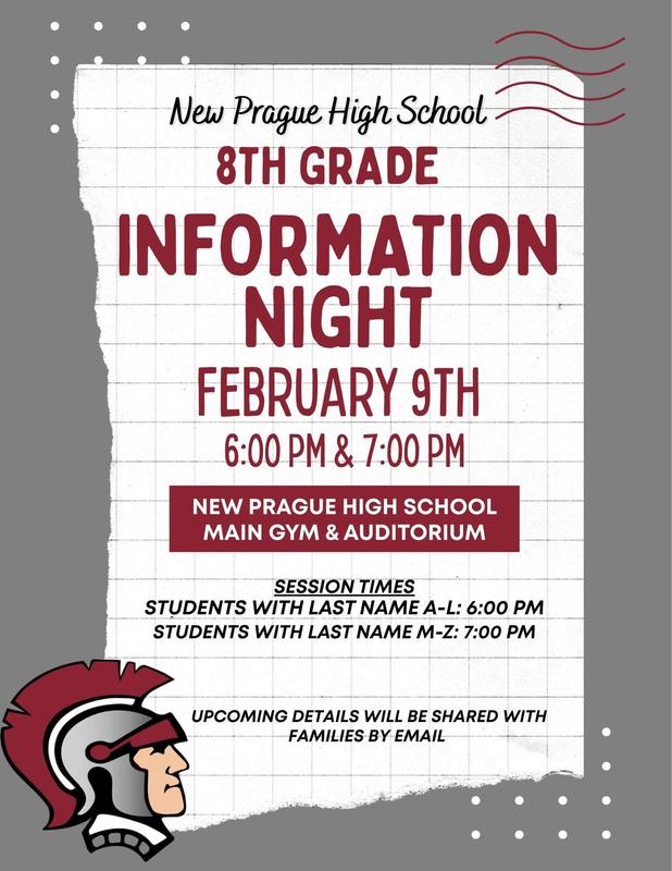 8th Grade information night flyer