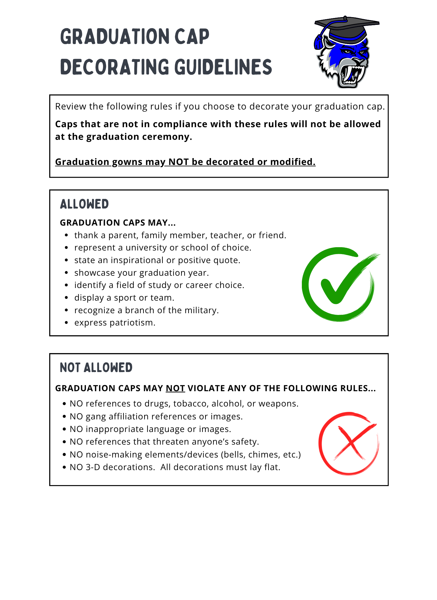 Graduation Rules Graduation 2026 – Parents – Robert Vela High School