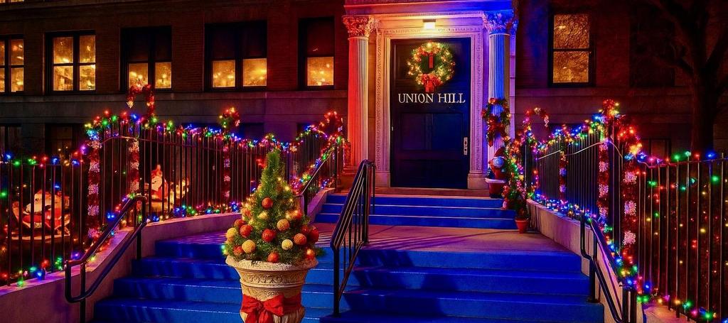 UHMS Entrance during Holiday Season
