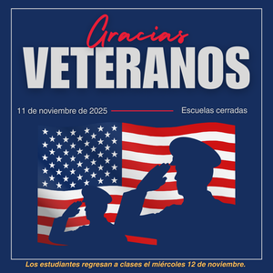 Veterans Day flyer in Spanish