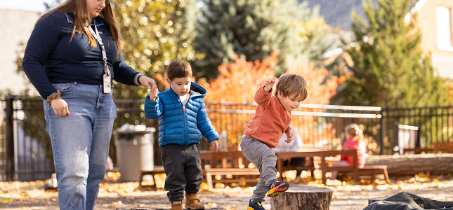 Image of students participating in an outdoor activity