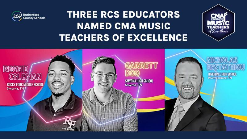 Three RCS educators named CMA Music Teachers of Excellence