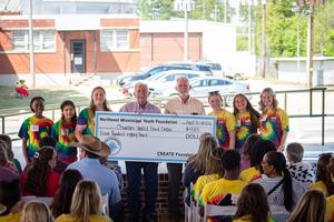 NEMYF organization group picture with check