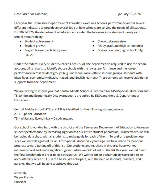 ATSI/TSI Parent Letter