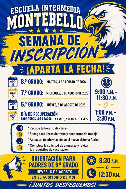 registration week spanish
