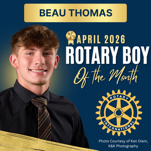 photo of April Rotary Boy of the Month