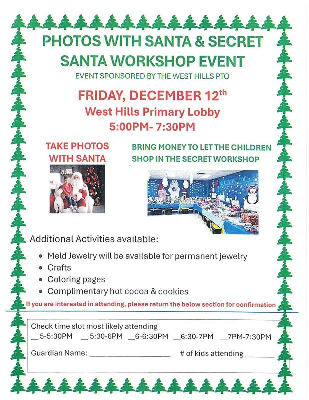 Photos with Santa & Secret Santa Workshop!