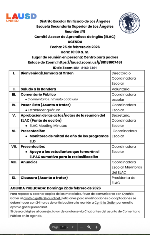 ELAC M6 agenda screenshot SPAN.png
