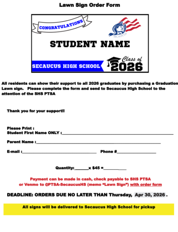 2026 Graduation Lawn Signs